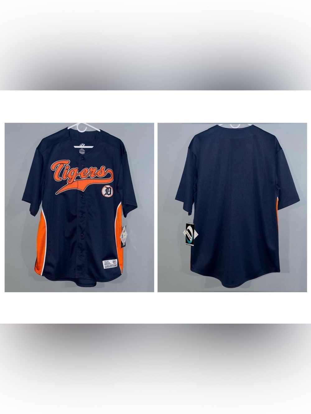 Detroit Tigers MLB DYNASTY SERIES All Stars VINTAGE Baseball Jersey Large NWT